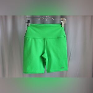 ALO Yoga Green Bike Shorts